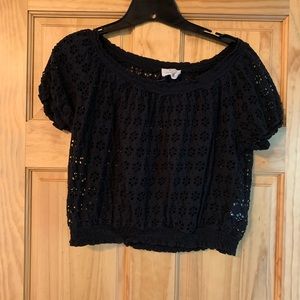 Pins & needles mesh knit crop top Size S